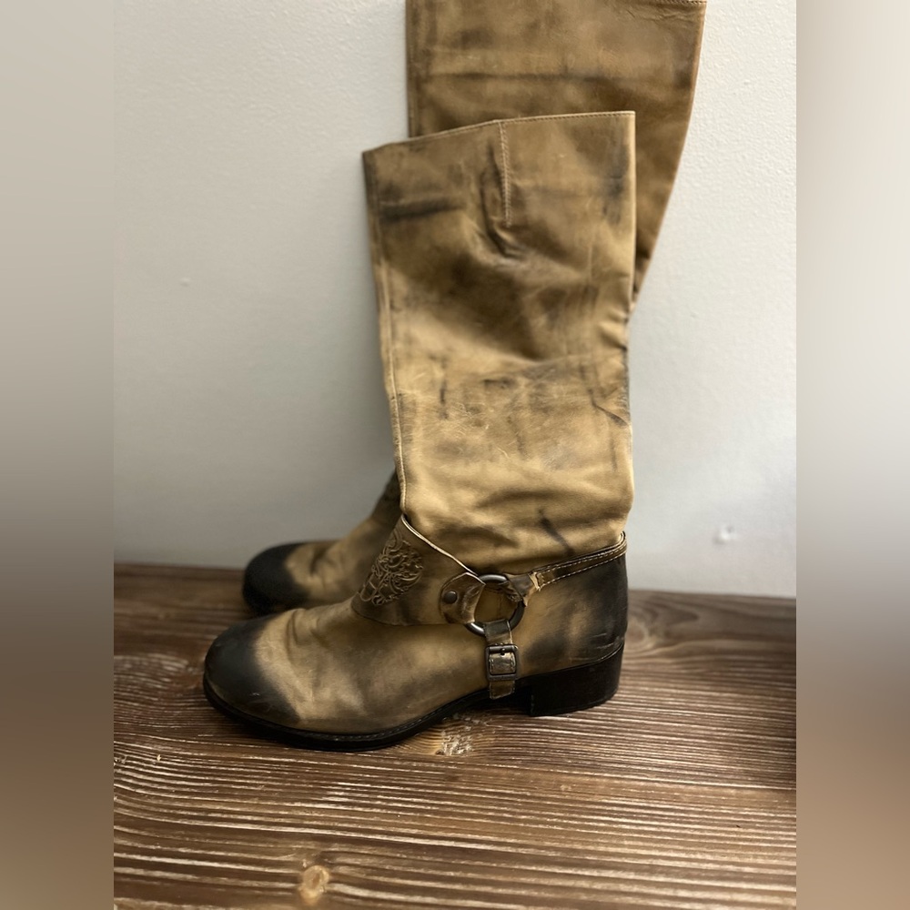 Vince Camuto Shaylee Leather Riding Boots Size 10B/40 - Picture 11 of 13